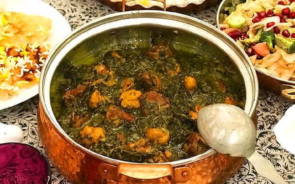 خورشت آلو اسفناج