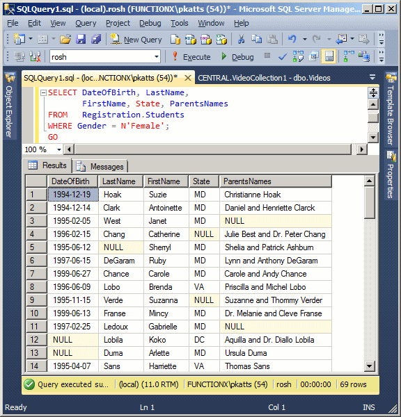 ساختار دستور select در Sqlserver